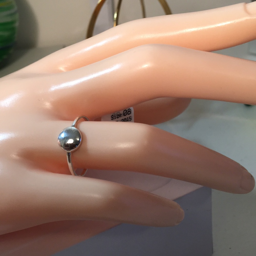 Sterling Silver Sphere Ring